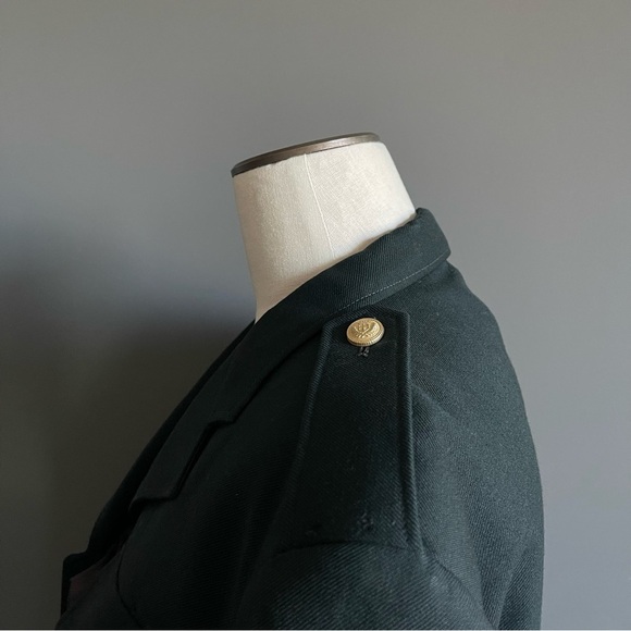 Vintage 1985 Canadian Army Military Jacket Olive Green Utility Coat Medium Tall - Picture 4 of 10